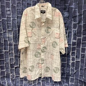 Rocawear Men’s 2XL Buttondown Arrow Print Shirt